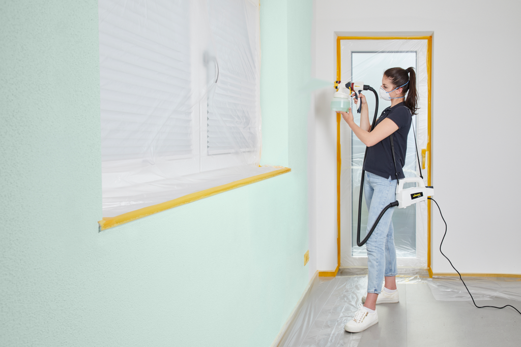 Pistol de vopsit electric, Wagner Wall Sparyer W 450, 460 W + atasament 800 ml