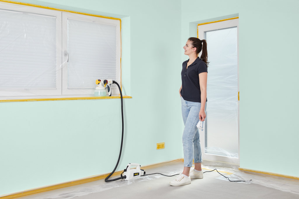 Pistol de vopsit electric, Wagner Wall Sparyer W 450, 460 W + atasament 800 ml